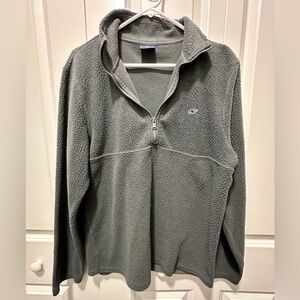 Vineyard Vines Men's Charcoal Zip-Up Sweater